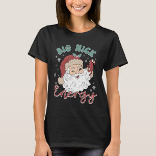 Retro Groovy Big Nick Santa Energy Fun Weihnachten T-Shirt