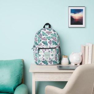 Retro Groovy Blume Personalisiert Bedruckter Rucksack