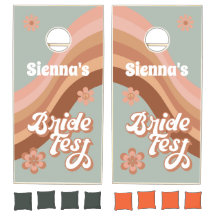 Retro Groovy Boho Brautparty Bride Fest