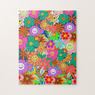 Retro Groovy Boho Hippie Blume