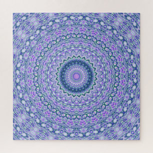 Retro Groovy Boho Trippy Hippie Jewel-Tone Mandala