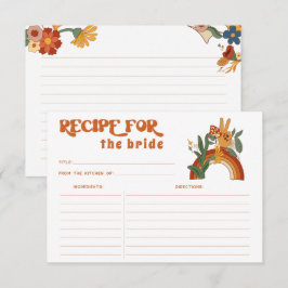 Retro Groovy Brautparty Rezept Card