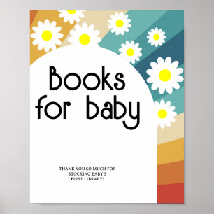 Retro Groovy - Bücher für Baby Poster
