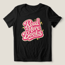 Retro Groovy Buchliebhaber-Shirt, Lies Mehr Bücher