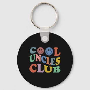 Retro Groovy Coole Onkel Club Lächeln Gesicht Lust Schlüsselanhänger