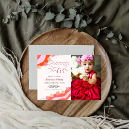 Retro Groovy daisy Groovy Erwachsenen-Spielplatz V Einladung