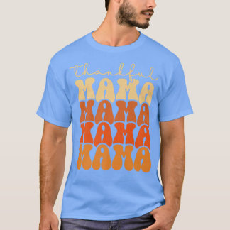 Retro Groovy Danke Mama Funny Fall Herbst Danke T-Shirt