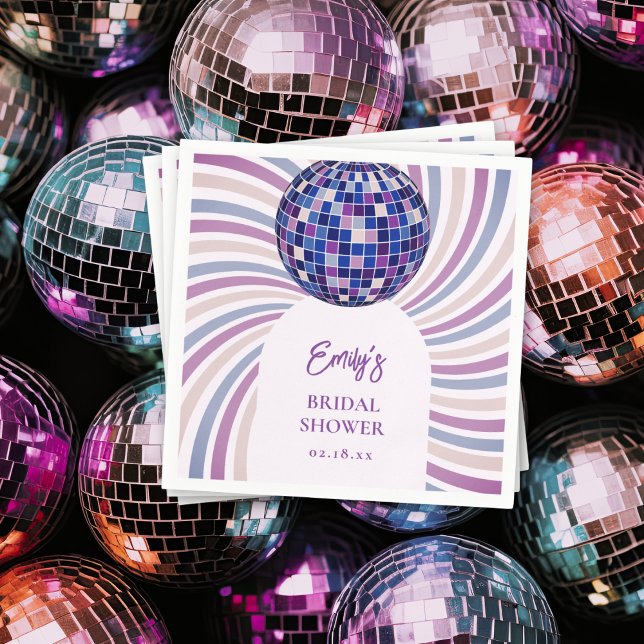 Retro-Groovy-Disco-Junggesellinnenabschied Serviette (Von Creator hochgeladen)