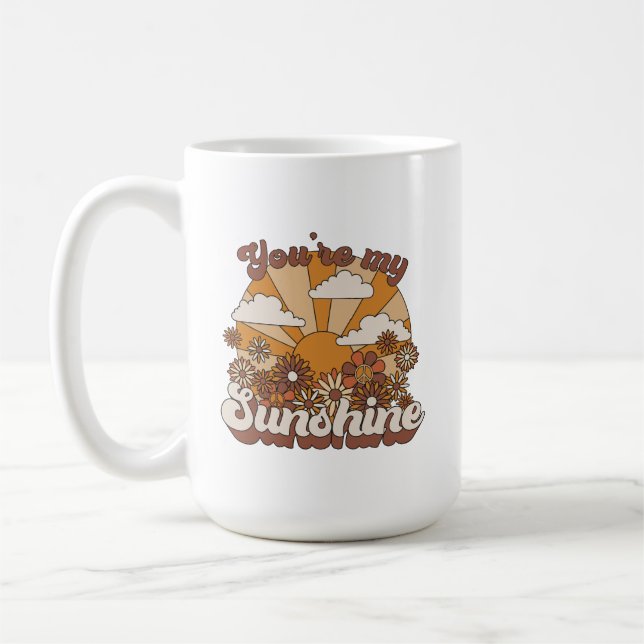 Retro Groovy | Du bist mein Sonnenschein Kaffeetasse (Links)