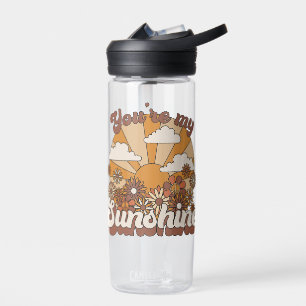 Retro Groovy Du bist mein Sonnenschein Trinkflasche