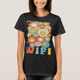 Retro Groovy Ehefrau Groovy Geburtstagsparty Match T-Shirt