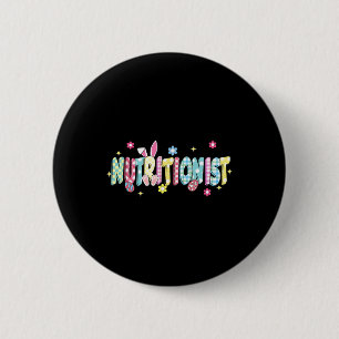 Retro Groovy Ernährungswissenschaftler Bunny Ohr L Button