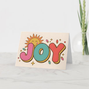 Retro Groovy Freude Frohe Weihnachten