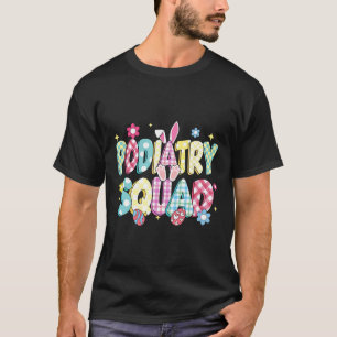 Retro Groovy Fußpfleger-Team Hasenohren Lustiges O T-Shirt