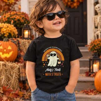 Retro Groovy Geist Sonnenbrille Daisy Gruselige Na Kleinkind T-shirt