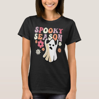 Retro Groovy Ghost Spooky Saison T-Shirt