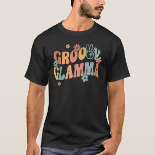 Retro Groovy Glamma Blume Power Hippie Family Gro T-Shirt