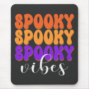 Retro Groovy Gruselige Stimmung Halloween Mousepad