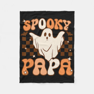 Retro Groovy Halloween Ghost Spooky Papa Kostüm Fleecedecke