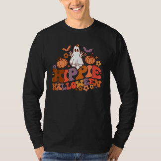 Retro Groovy Hippie Halloween Geist Grusel Saison T-Shirt