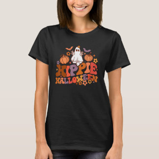 Retro Groovy Hippie Halloween Geist Gruselige Sais T-Shirt