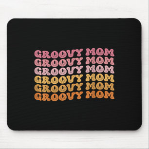 Retro groovy Hippie-Mama passend zur Familie Mutte Mousepad