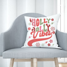 Retro Groovy Holly Jolly Vibes Holiday Foto