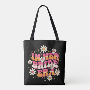 Retro Groovy in ihrer Braut-Ära 70er Junggesellinn Tasche