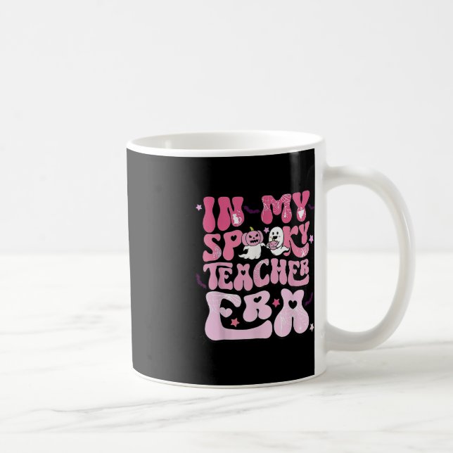 Retro Groovy in meinem Spooky Teacher Era Fun Hall Kaffeetasse (Rechts)