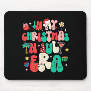Retro Groovy in meinem Weihnachten im Juli Ära Som Mousepad