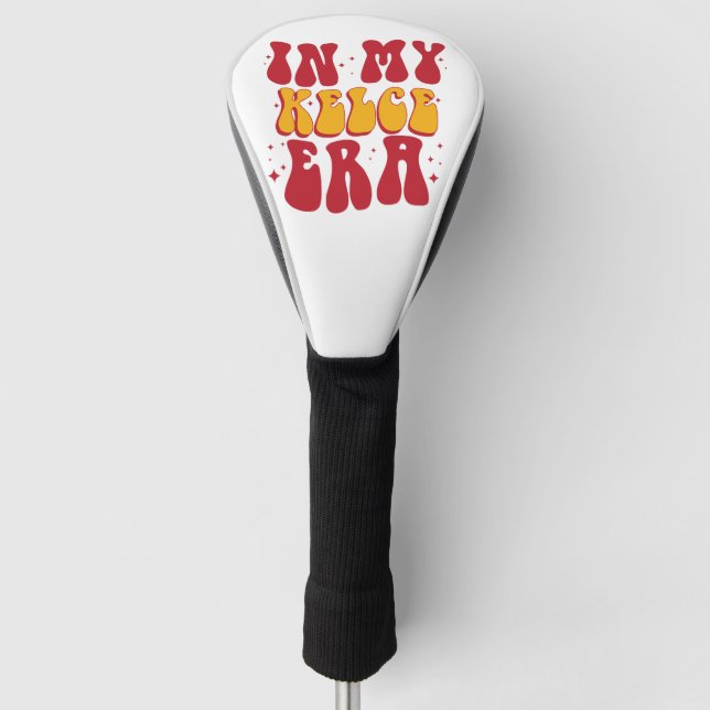 Retro Groovy in meiner Kelce-Ära Golf Headcover (Vorderseite)