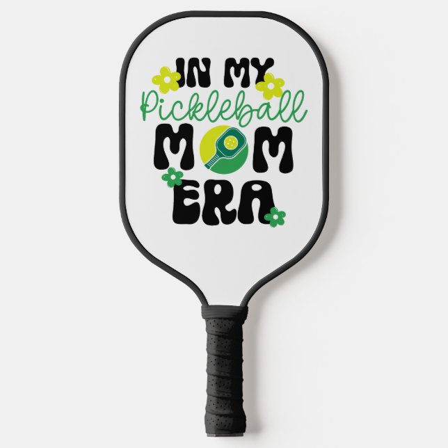 Retro Groovy in meiner Pickleball-Mama Pickleball Schläger (Vorderseite)