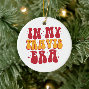 Retro Groovy in meiner Travis-Ära Keramik Ornament