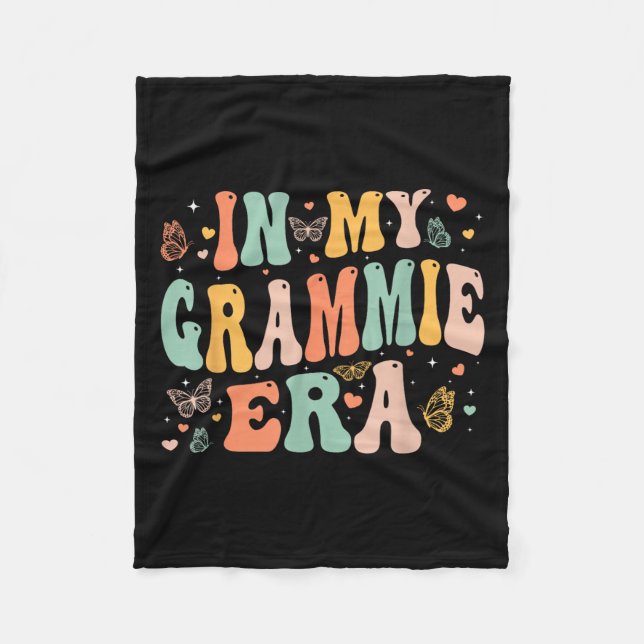 Retro Groovy In My Grammie Era Mother's Day Women  Fleecedecke (Vorderseite)