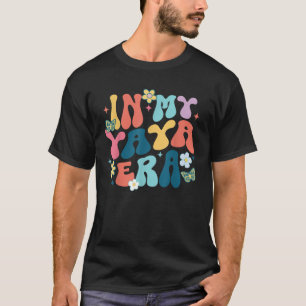 Retro Groovy in My Yaya Ära glücklich Mutter Tag T-Shirt
