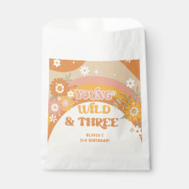 Retro Groovy jung wild und drei nehmen eine Lecker Geschenktütchen