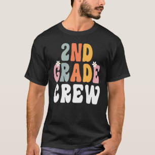 Retro Groovy Lehrer der 2. Klasse, frohen 1. Tag T-Shirt