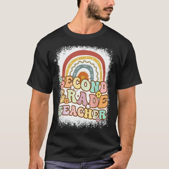 Retro Groovy Leopard 2. Grad T-Shirt (Vorderseite)