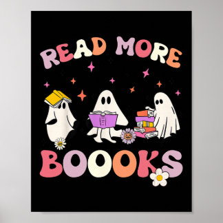 Retro Groovy Lesen Sie mehr Bücher Ghost Boghoul F Poster