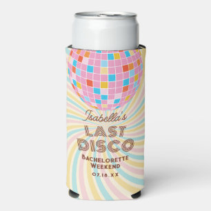 Retro Groovy Letzte Disco Junggeselinnen-Abschied Selters Dosenkühler