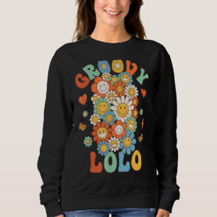 Retro Groovy Lolo Groovy Geburtstagsparty Matching Sweatshirt