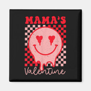 Retro Groovy Mama ist meine Niedliche Herzjunge Magnet