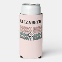 Retro Groovy Mama Modern Boho Colors Name