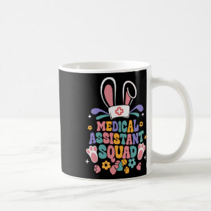 Retro Groovy Medical Istant Squad Bunny Ear Blume Kaffeetasse