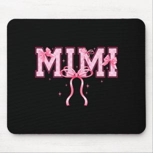 Retro groovy Mimi Oma Nana Schleife glücklicher Mu Mousepad