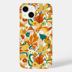 Retro Groovy Mushroom Blume Muster Case-Mate iPhone 14 Hülle