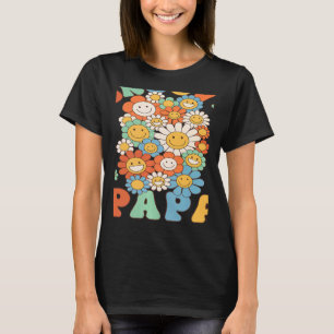 Retro Groovy Papa Groovy Geburtstagsparty Matching T-Shirt