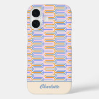 Retro Groovy Pastel Lines Muster Personalisiert