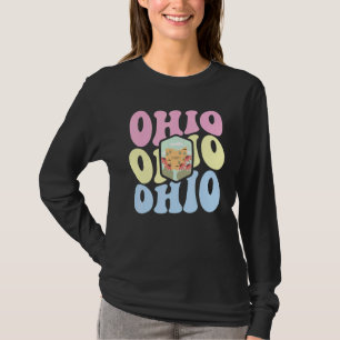 Retro Groovy Pastellfarbenes Ohio State Zuhause Ic T-Shirt