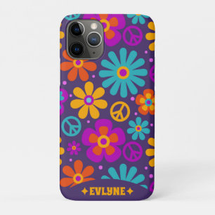 Retro Groovy Peace Sign Blume Vintag Hippie Case-Mate iPhone Hülle